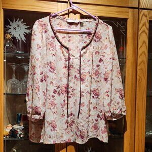 Lauren Conrad see-thru blouse